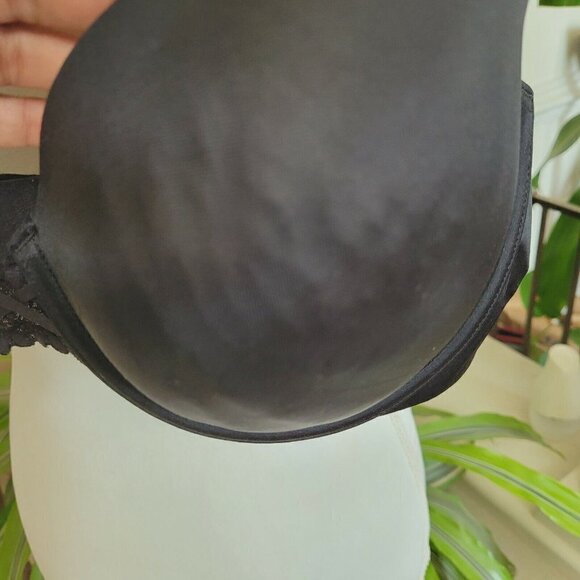 Maidenform Love The Lift Dreamwire Push Up Bra DM0066 Black Sz 38D Padded - Picture 5 of 6